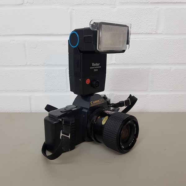 5: Canon T50 Paparazzi Camera With Working Flash Unit