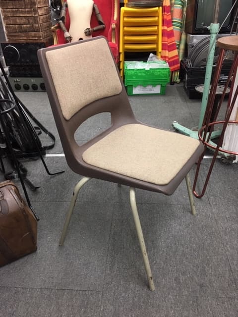 3: 1960's / 70's Polypropylene And Fabric Chair