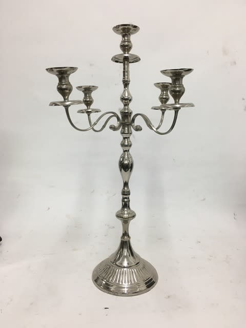 3: Large Silver Candelabra