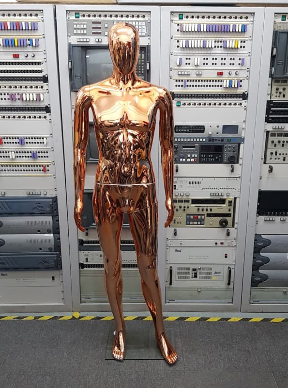 12: Rose Gold Metallic Male Mannequin