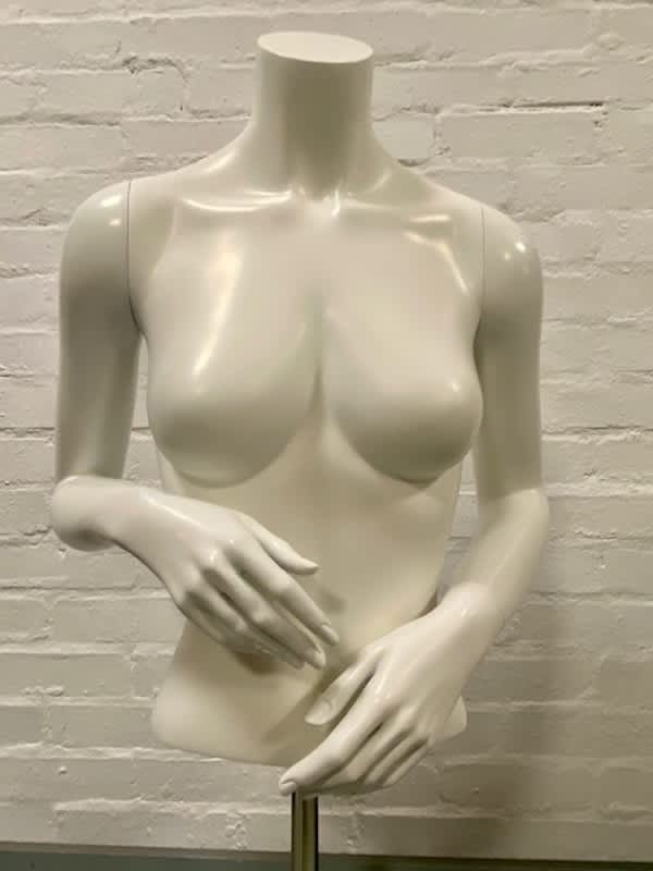 5: Female Headless Bust On Chrome Stand