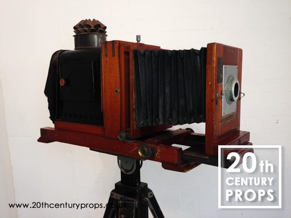 2: Vintage Plate Camera And Tripod (Non Practical)