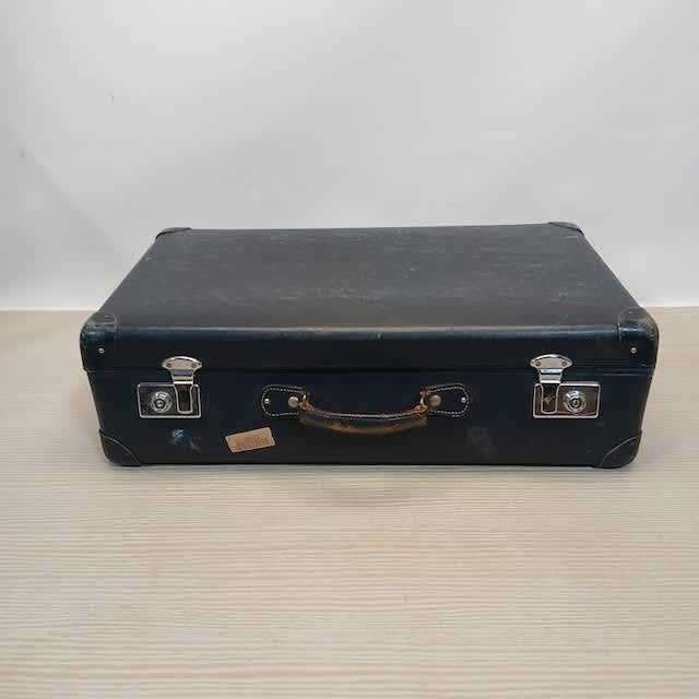 5: Small Dark Blue Hard Shell Suitcase