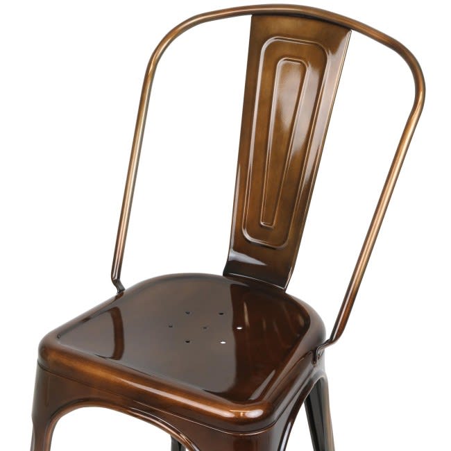 6: Copper Metal Outdoor Chair