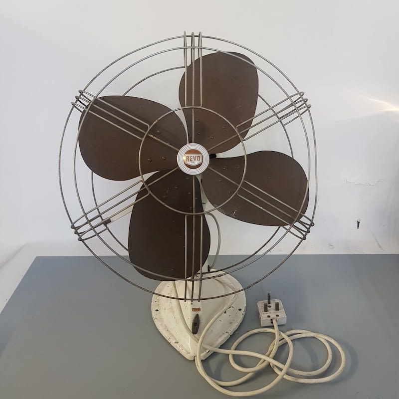 2: Brown And Cream Industrial Fan (Working)