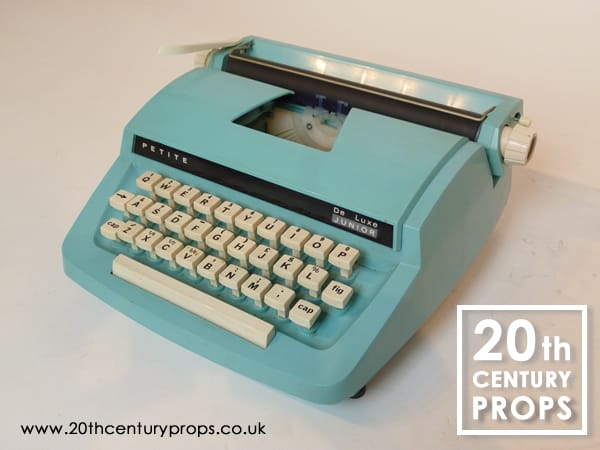 2: Retro PETITE Powder Blue Junior/Child's Typewriter