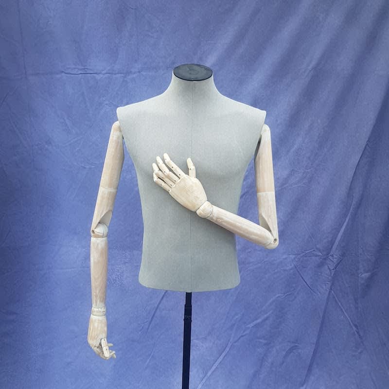 3: Male Tailors Torso With Articulated Arms On Stand