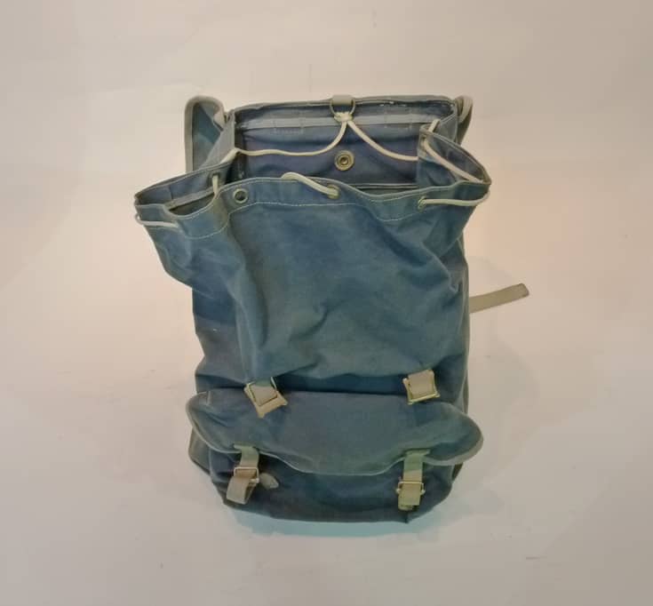 5: Blue Canvas Hikers Backpack