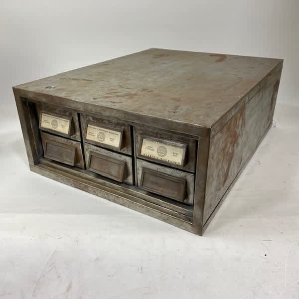 4: 6 Drawer Card Index Cabinet