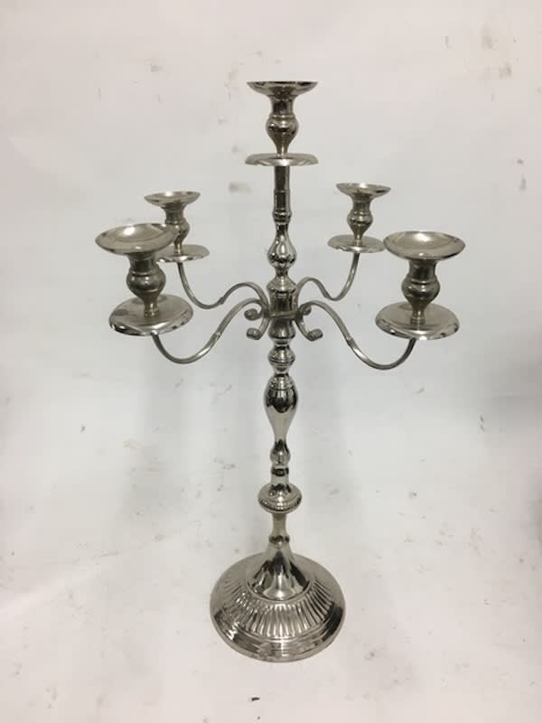 3: Large Silver Candelabra