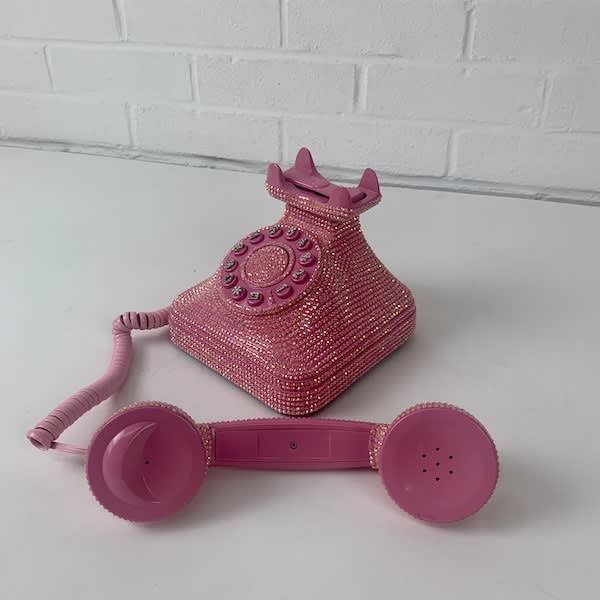 4: Pink Glitzy Telephone 