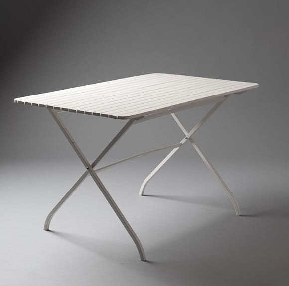 2: White Outdoor Fold Up Table