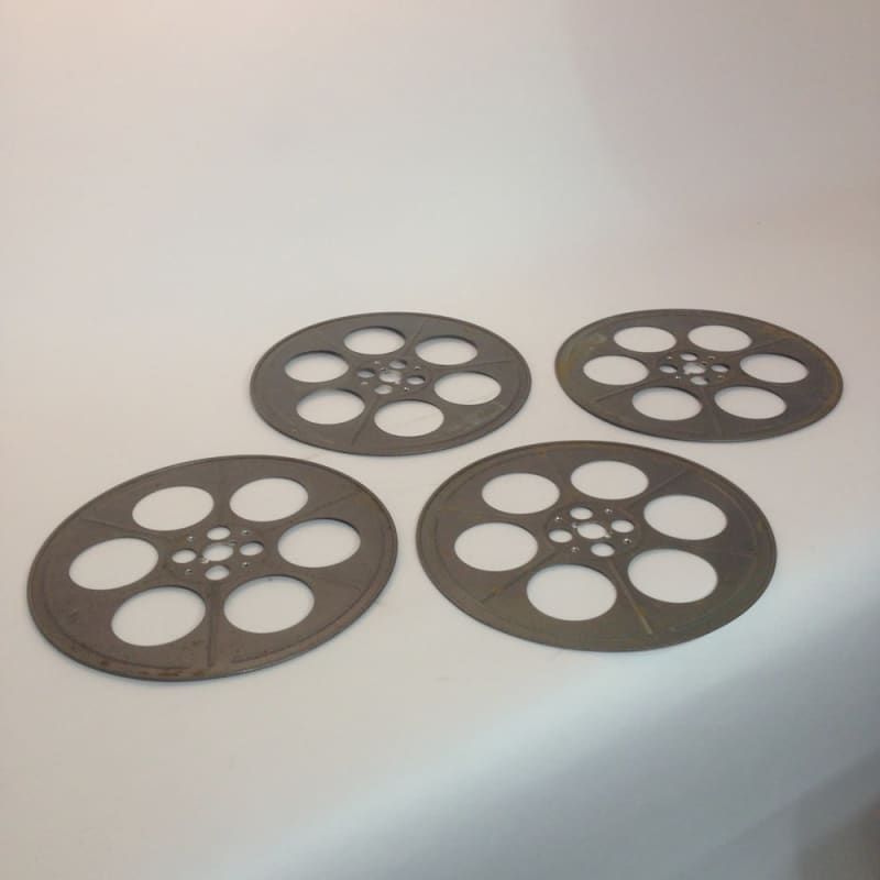 4: Large Metal 35mm Film Reels