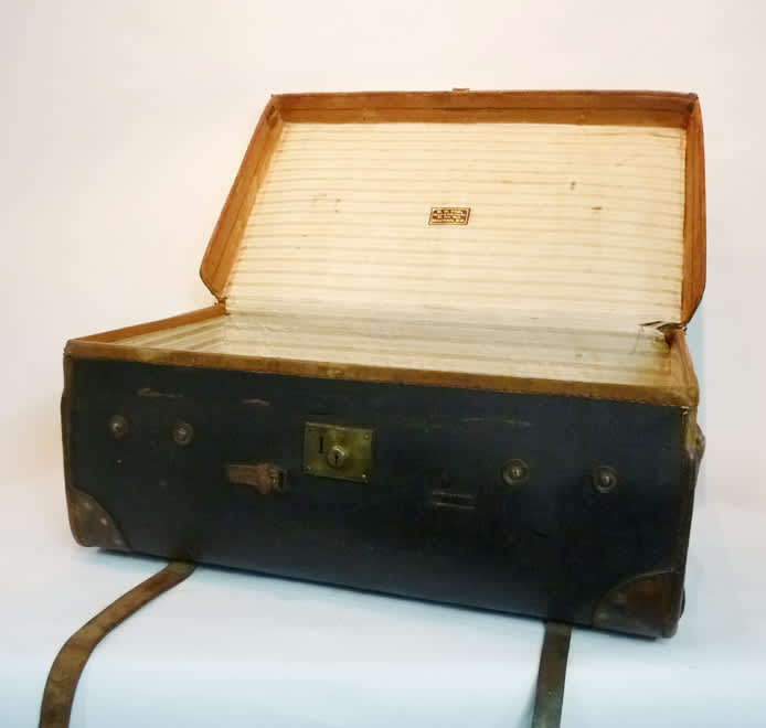 Large Brown Travel Trunk