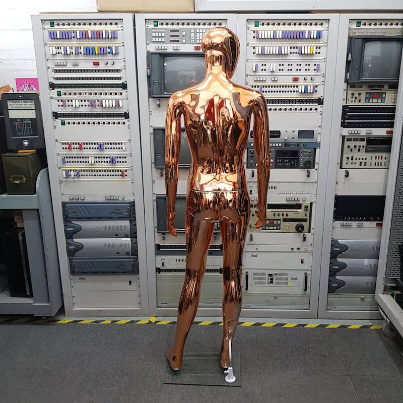 12: Rose Gold Metallic Male Mannequin