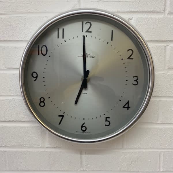 3: Smiths Chrome & Silver Wall Clock