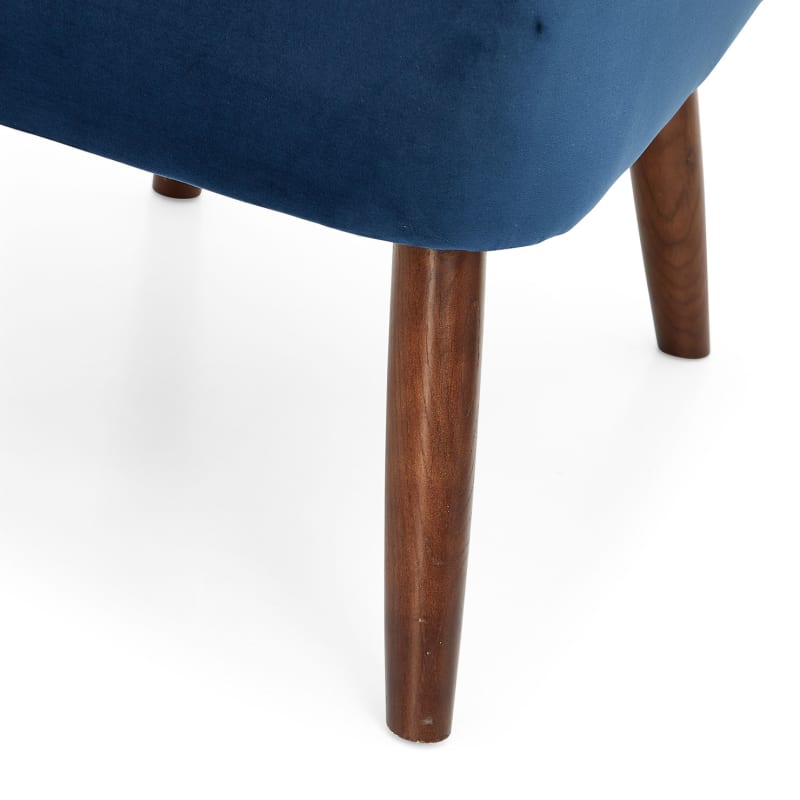 8: Velvet Cocktail Chair - Midnight Blue