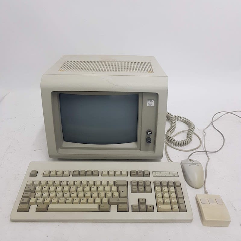 5: IBM PC 5150 Monitor With Keyboard & Mouse (Non Practical) (1981)