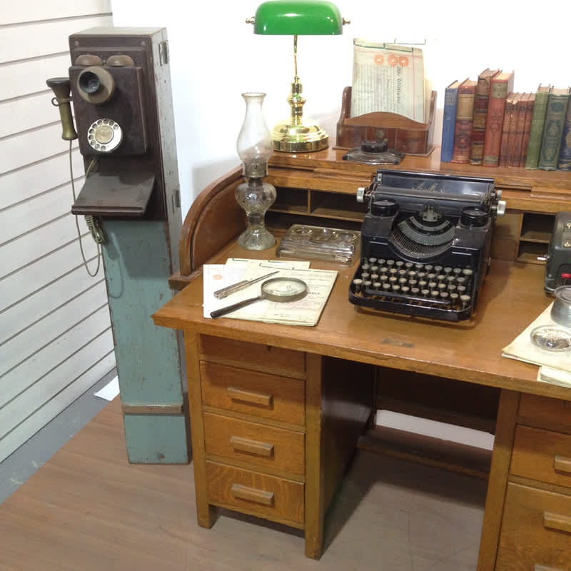 12: Period Oak Rolltop Desk
