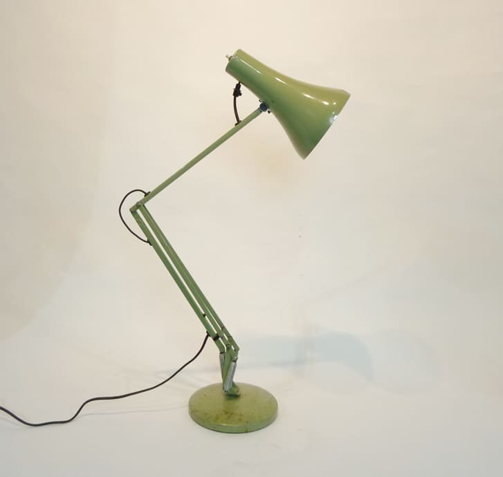 2: Green Industrial Angle Poise Desk Lamp (Non Practical)