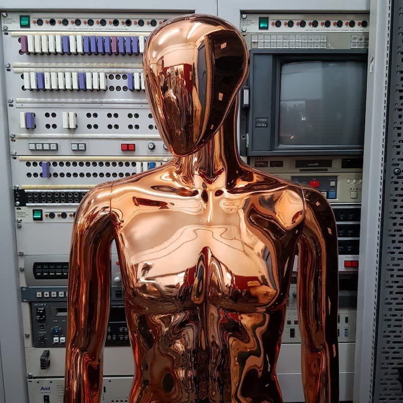 12: Rose Gold Metallic Female Mannequin