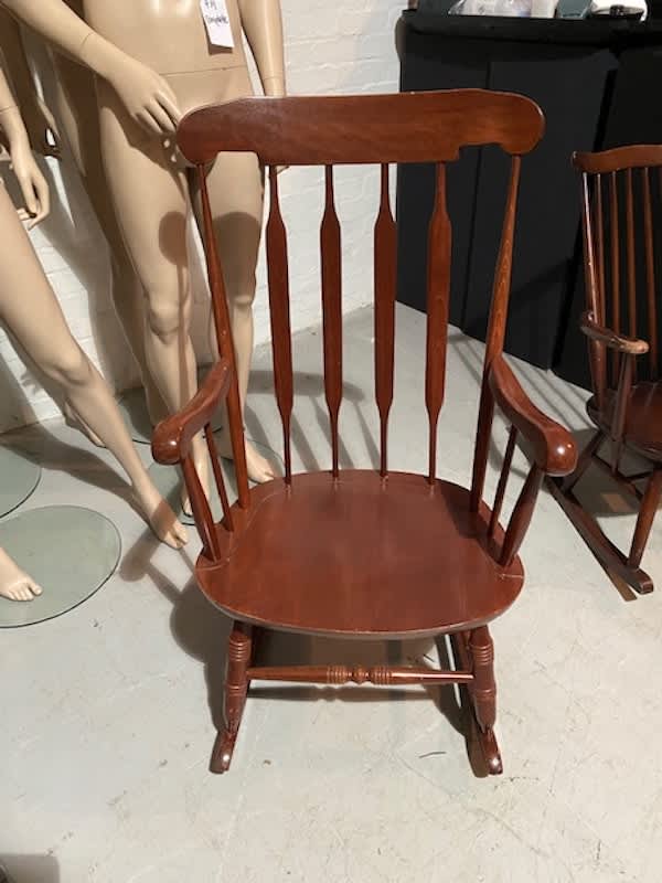 3: Wooden Rocking Chair