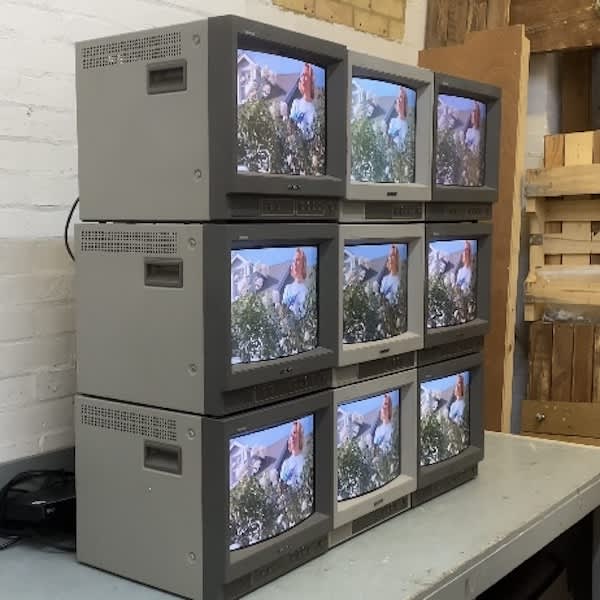 4: Fully Working Retro CRT Sony Professional Colour Monitors