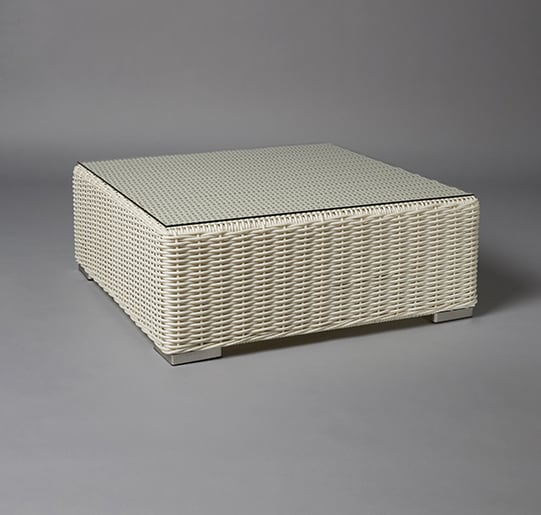2: White Base Rattan Table
