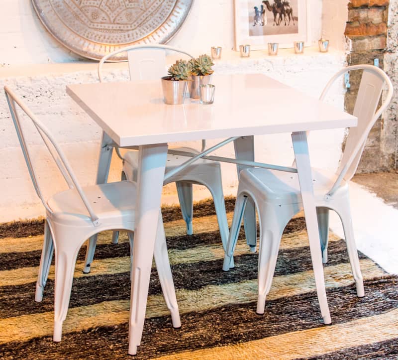 3: White Bistro Table