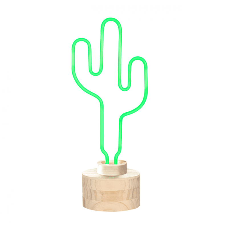 3: Neon Cactus Table Lamp (Working)