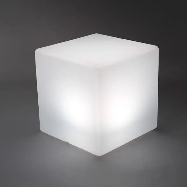 9: Illuminated Wireless Pouf Cube / Display Plinth (Working)