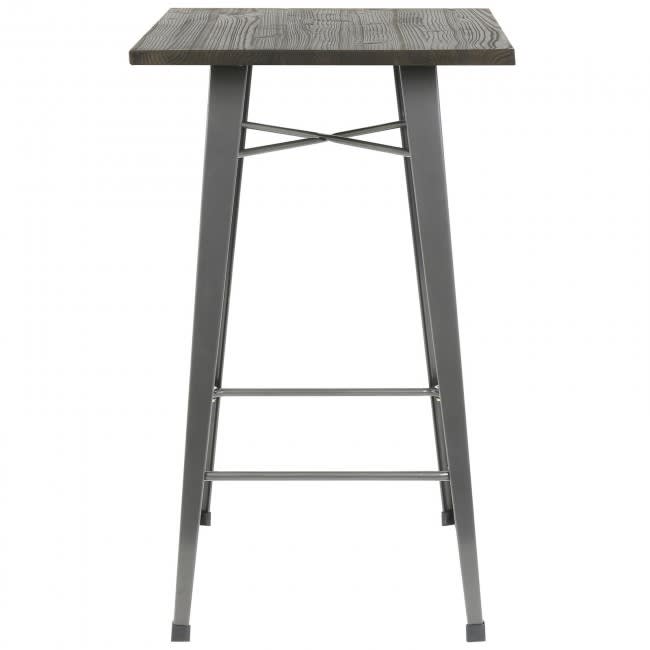 5: Tall Poseur Table with Wooden Top