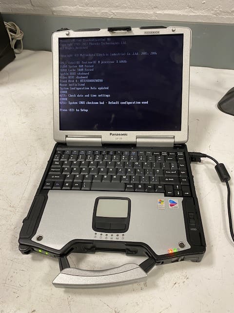 3: Panasonic Toughbook Laptop (Fully Working)