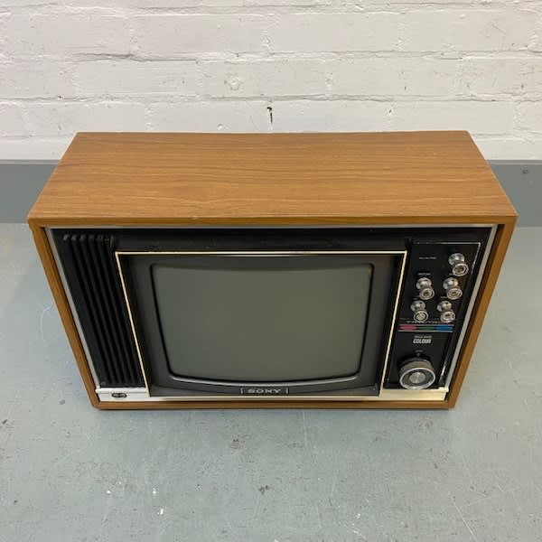 4: Static Only Sony Trinitron Solid State TV (12