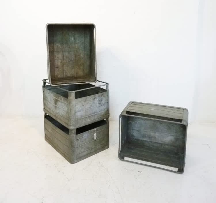 4: Metal Stacking Crates