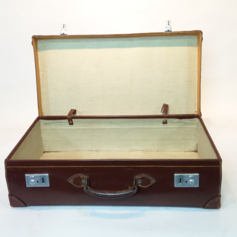 5: Brown Leather Suitcase 4