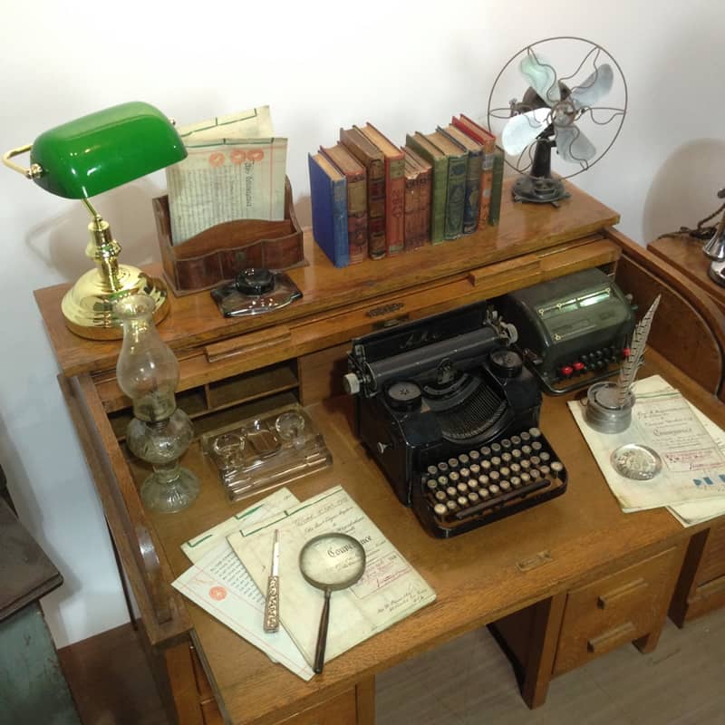 12: Period Oak Rolltop Desk