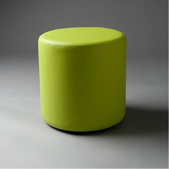 2: Small Green Round Pouf