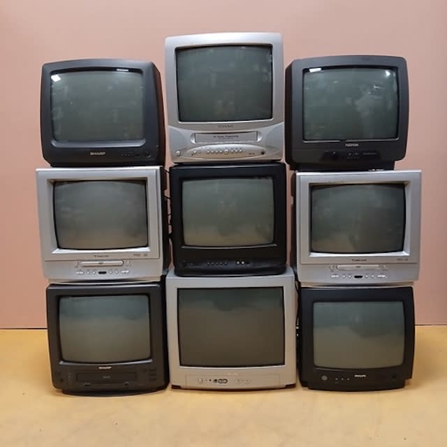 3: Stack Of 9 Fully Working Colour TV's (90's-00's)