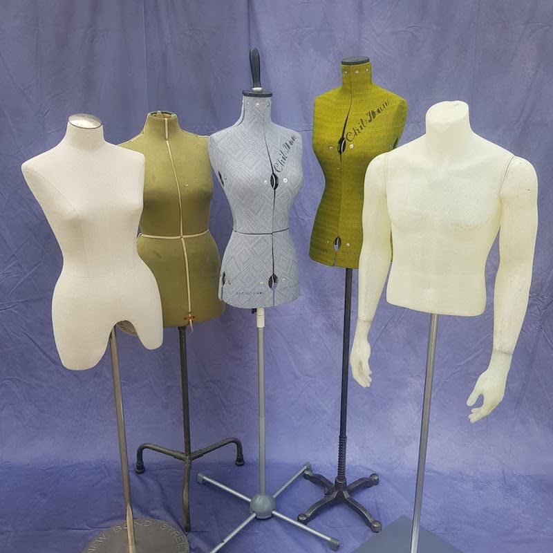 6: Male Fibreglass Mannequin Torso With Arms On Stand