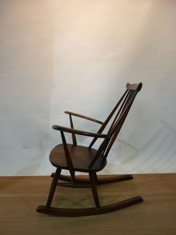 4: Wooden Rocking Chair