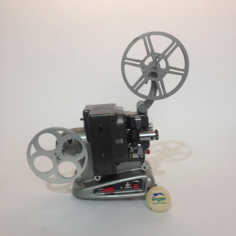 4: Non Practical Silver and Black Bolex 8mm Film Projector