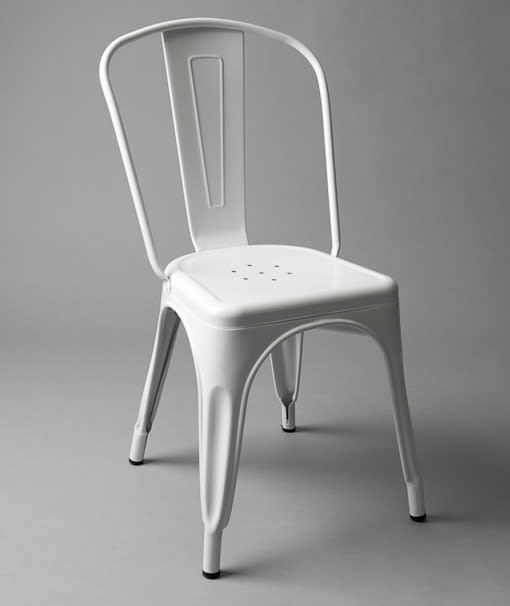 4: White Metal Outdoor Chair (With or Without Padding)