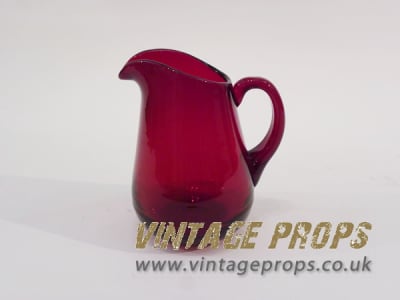 Whitefriars Red Glass Jug