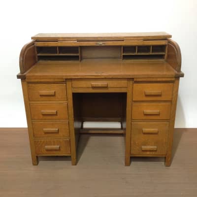 Period Oak Rolltop Desk