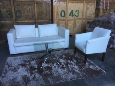 Square Glass Coffee Table With Chrome Legs