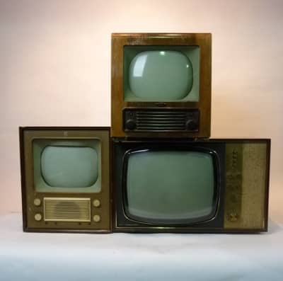 Stack of Vintage Televisions (Non Practical)