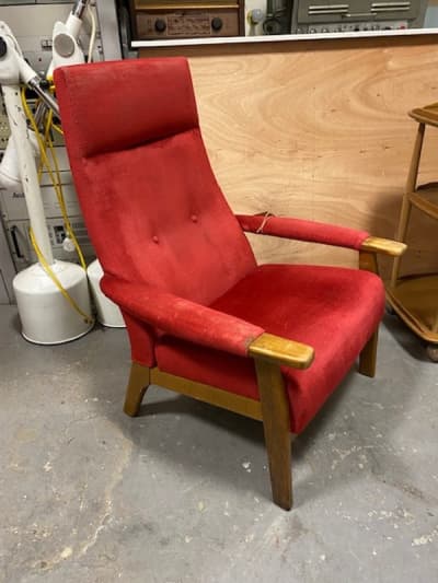 Mid Century Red Chair