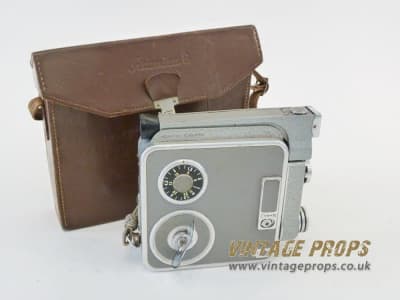 Non Practical Vintage 8mm Movie Camera With Leather Case