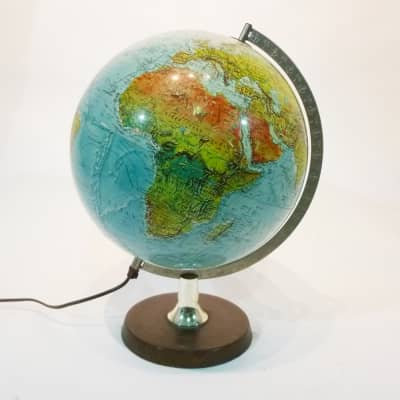 Illuminated Vintage Globe